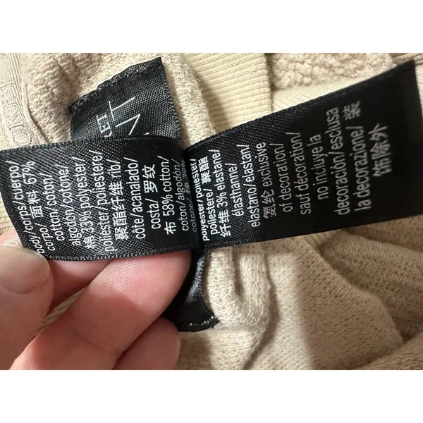 Victorias Secret On Point Sherpa Quarter Zip Pullover Beige XL Cropped Fleece‎ - Image 6