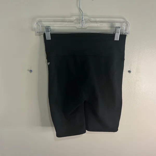Fabletics PowerHold Black High Waisted Biker Shorts with Pockets Womens - Image 9