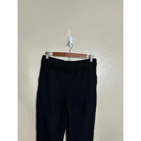 Quince 100% Mongolian Cashmere Sweatpants Jogger Black Womans S Knit Lounge - Image 7