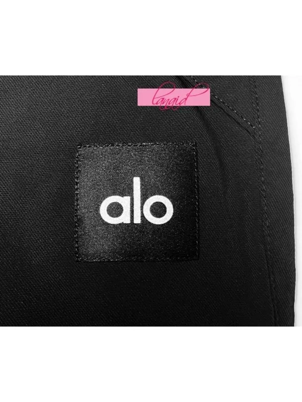 Alo All That Trousers Black High-Rise Waist Waisted Joggers Hiking Outdoor Pants - Image 13