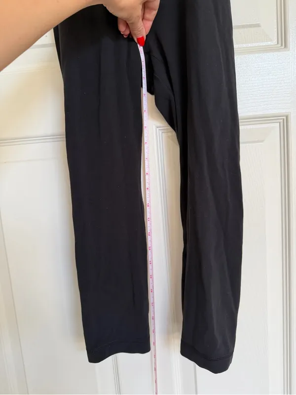 Lululemon Aligned Angles High Rise Yoga Leggings Pants Crop 4 Black - Image 5