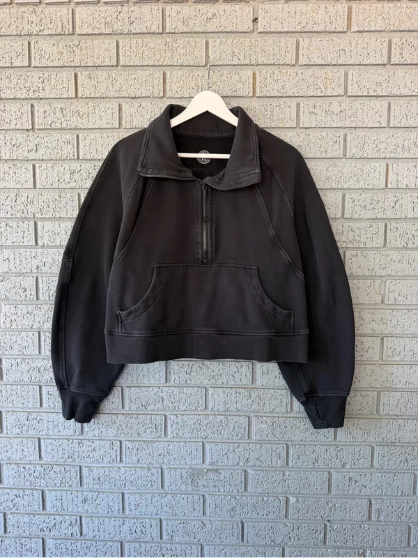 Lululemon Scuba Oversized Funnel Neck Hoodie Black M/L Medium Large - Image 4