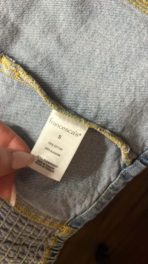 Francesca's Denim Tube Top 🩵🤠 - Image 5