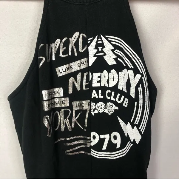 Superdry Black Sweat Skater‎ Fit & Flare Mini Dress 4 / XS - Image 4