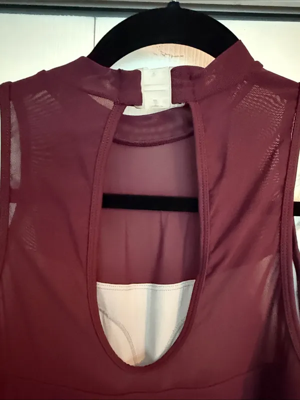HALARA Burgundy Sleeveless Mini Dress - NWOT - Image 3