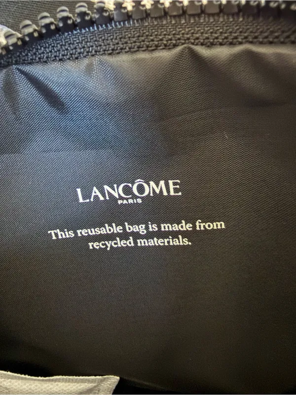 Lancôme Black Waterproof Lightweight Crescent Crossbody Bag NEW - Image 4