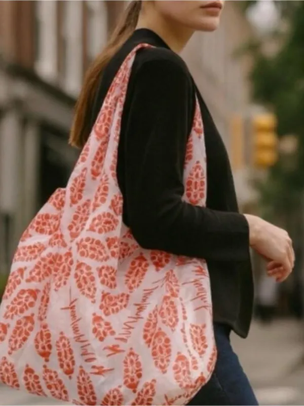 NWOT Free People FP Movement Large Floral Shopping Bag Sling Crossbody - Image 2