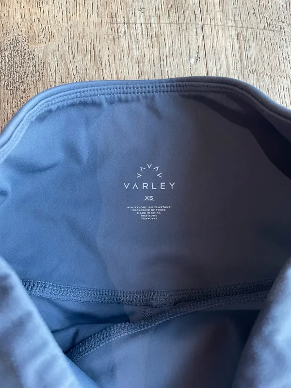 Varley XS High Waist Always Leggings Slate Blue Athleisure - Image 3