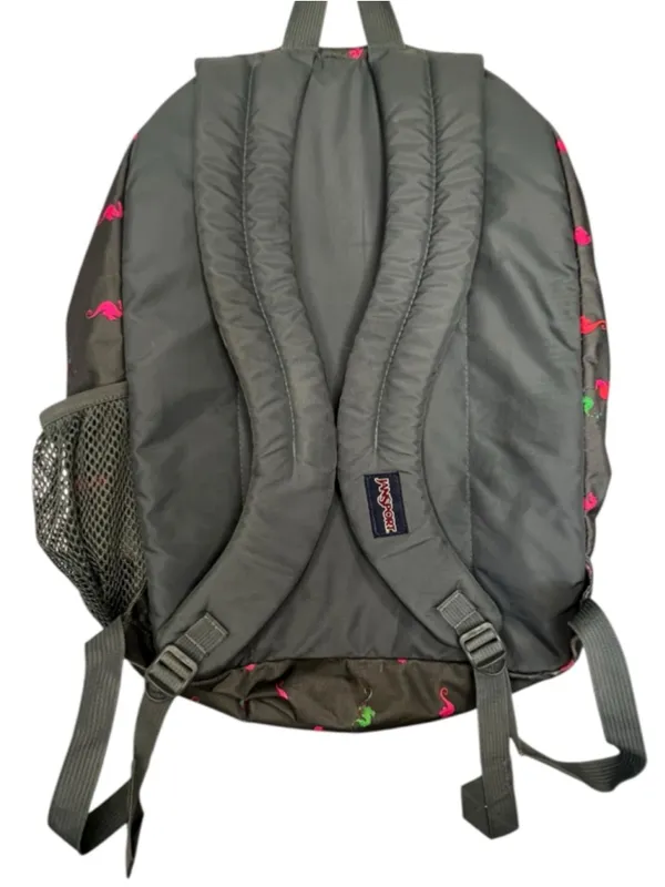 Jansport Grey And Pink Seahorse Print School Travel Laptop Book Bag Backpack - Image 6