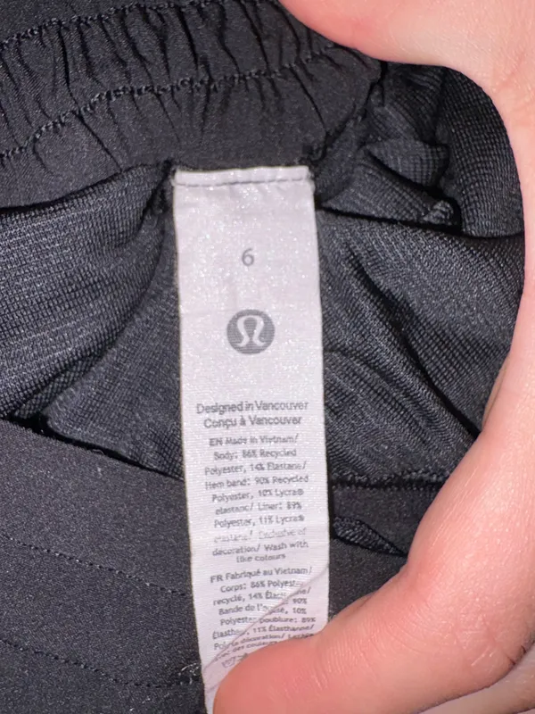 Black Hottie Hot Lululemon Shorts 4in - Image 4