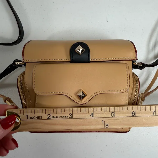 Rebecca Minkoff Craig Camera Crossbody Bag Studded Tassel Boho Chic Small - Image 14