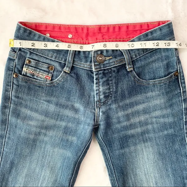 EXIT Medium Wash Denim Bermuda Jean Shorts Size 25 - Image 4