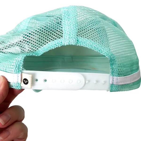 Roxy Aqua Blue Surf Girl Graphic Adjustable Baseball Cap Hat - Image 2