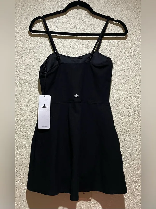 Alo Yoga NWT Alosoft Courtside Tennis Dress Black Size S - Image 6