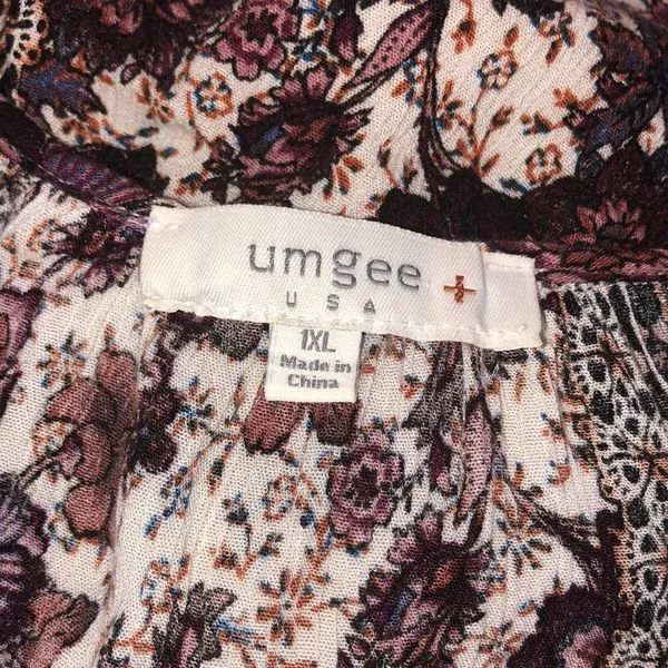 Umgee size 1X large floral boho summer dress - Image 5
