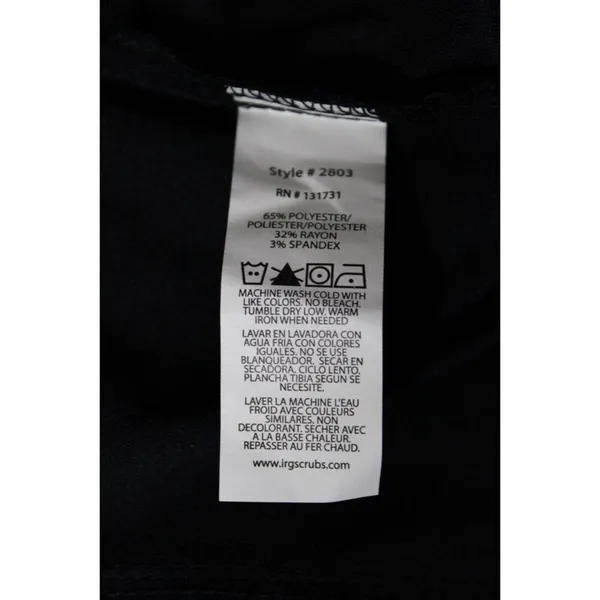 EDGE by IRG black women's scrub top | Size Small‎ - Image 8