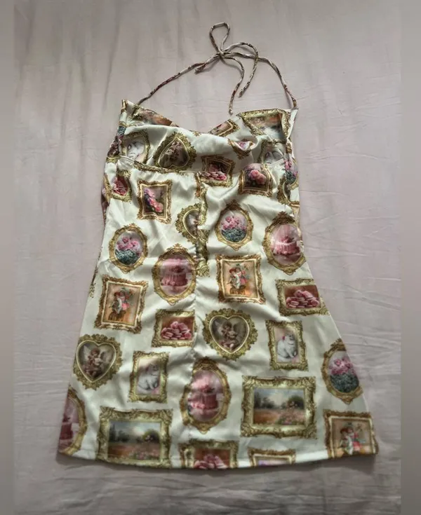 Dolls Kill Sugar Thrillz Regal Moments Slip Dress - Image 4
