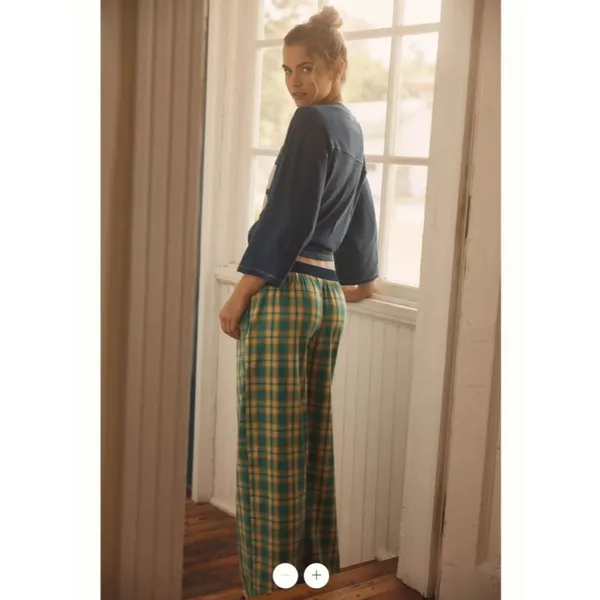 By Anthropologie Flannel Boxer Trousers - Image 3