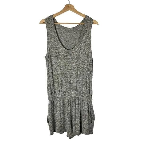 Aritzia‎ Wilfred Free Heather Gray Izabel Jersey Knit Romper M - Image 3