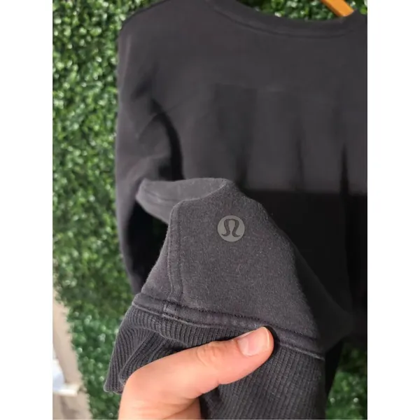 Lululemon Black Oversized Crewneck Sz Large - Image 3