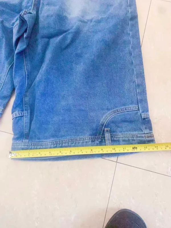 Women’s Wide Leg Baggy Denim Shorts Y2K Streetwear Vintage Washed Jean Bermuda - Image 8