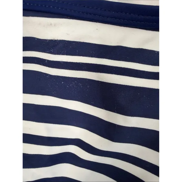 South Point Tankini Swimsuit Set Size 10 Blue White Striped Swim Shorts - Image 5