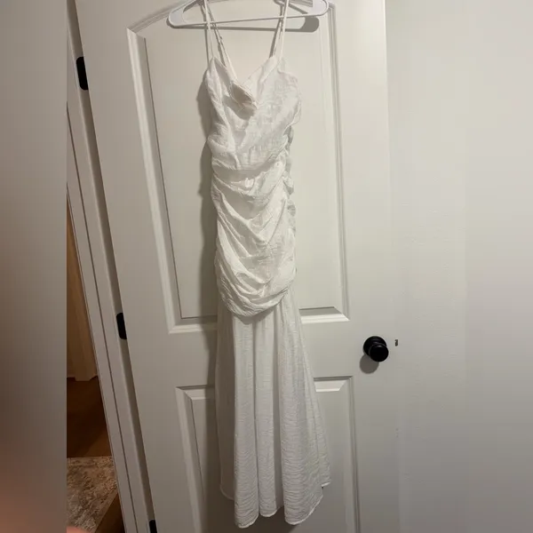 Lulu's White Strapless Maxi Dress - Image 5