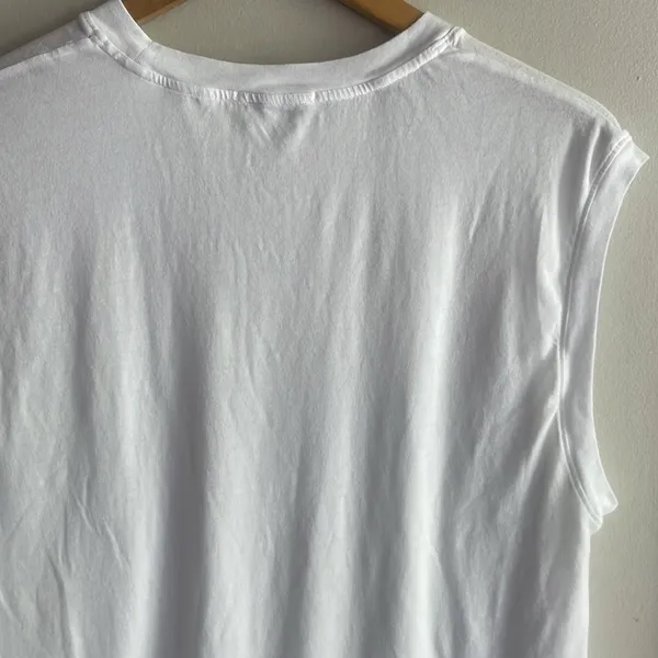 AGOLDE Raya Muscle Cotton-Jersey T-Shirt White - Image 10
