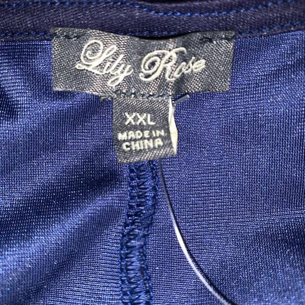 Lila Rose navy velvet mini dress size XXL juniors it size L regular NWT - Image 9