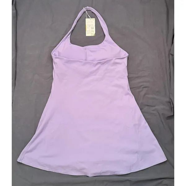 NWT Halara Halter Exercise Dress in Wanderlust Lilac Size XL - Image 3