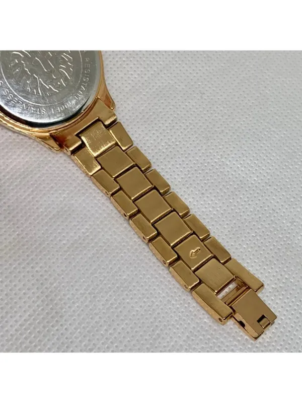 Anne Klein rose gold tone women watch mop dial 33mm Roman numerals 6” running - Image 8
