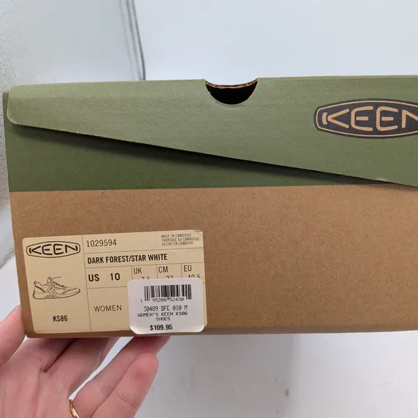 KEEN KS86 Womens Sneakers Dark Forest Star White 1029594 Size 10 - Image 8