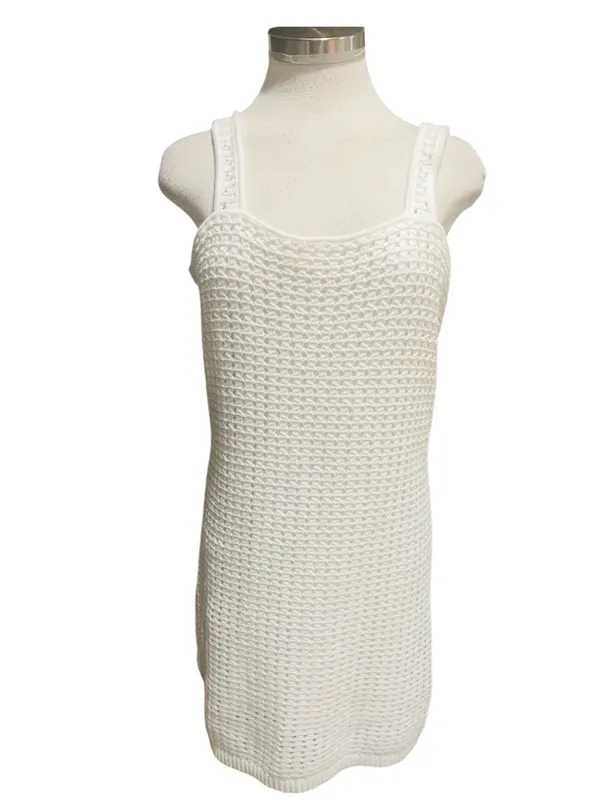 Gap Crochet Mini Dress. Off White Size Medium NWT - Image 2