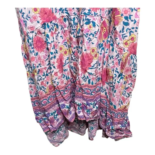 Solersun Pink Floral Adjustable Strap Maxi Dress // Size XL - Image 3