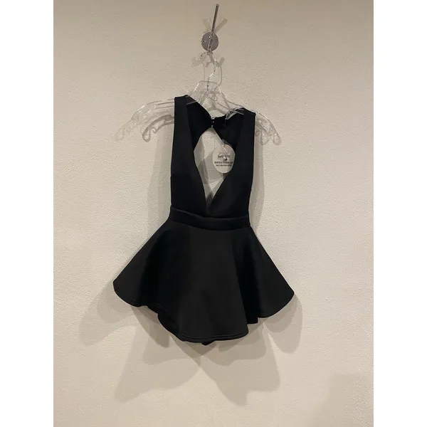Babyboo Fashion Holli Playsuit Womens Small Black Halter Backless Skater Mini - Image 2