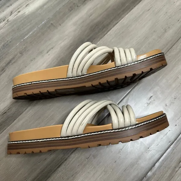 Madewell Charley Strappy Slide Sandal Women's Beige Tan Size 10 - Image 3