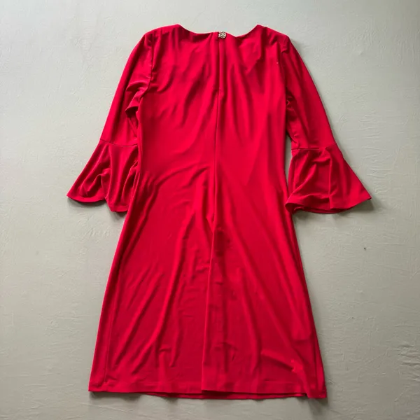 Tommy Hilfiger Jersey Bell Sleeve Shift Dress - Image 3
