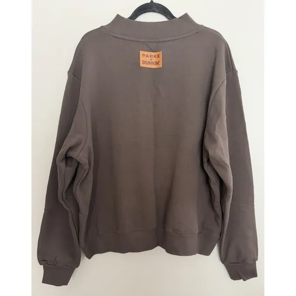 Parke x Dunkin' Varsity Mockneck Dunkin Espresso Size L/XL - Image 2