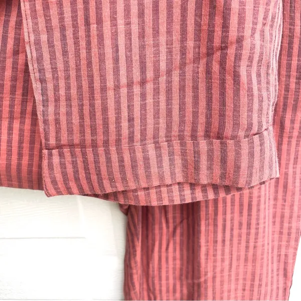 Sundry Evereve Womens Pants Stripe Summer Lounge Trousers Cotton Pockets Small - Image 8