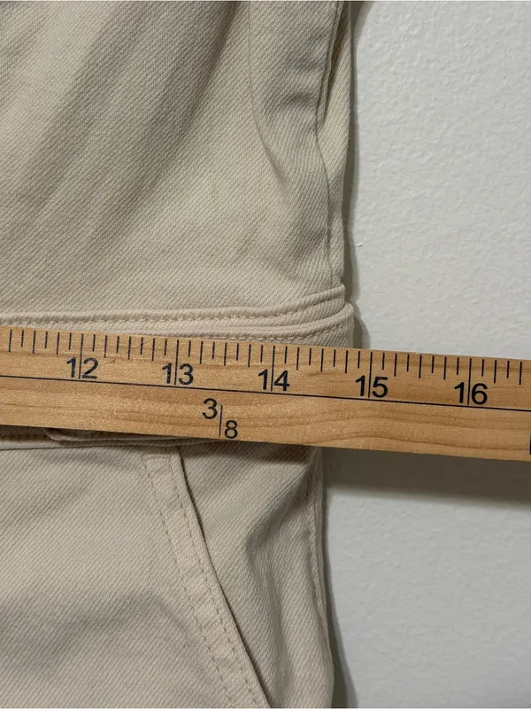 Good American Fit For Success Stretch Cotton Denim Utility Jumpsuit Size Large 3 - Image 9