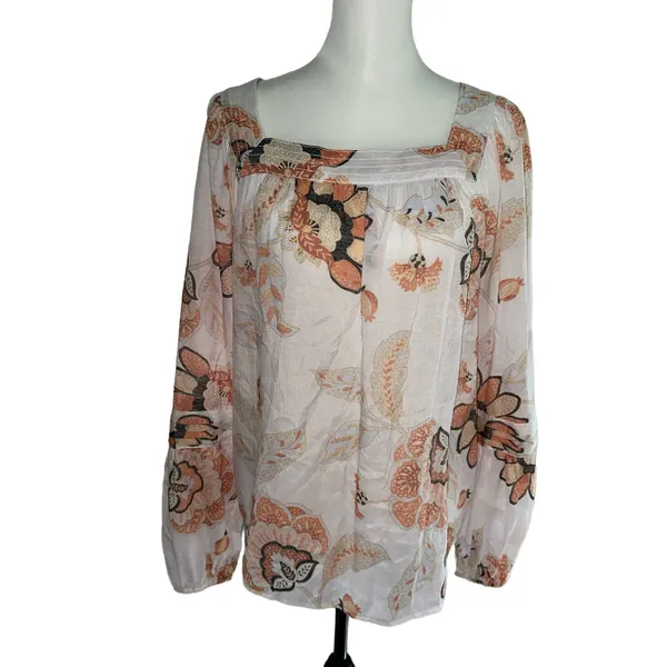 Lauren Conrad Large Long Sleeve Floral Top - Image 2