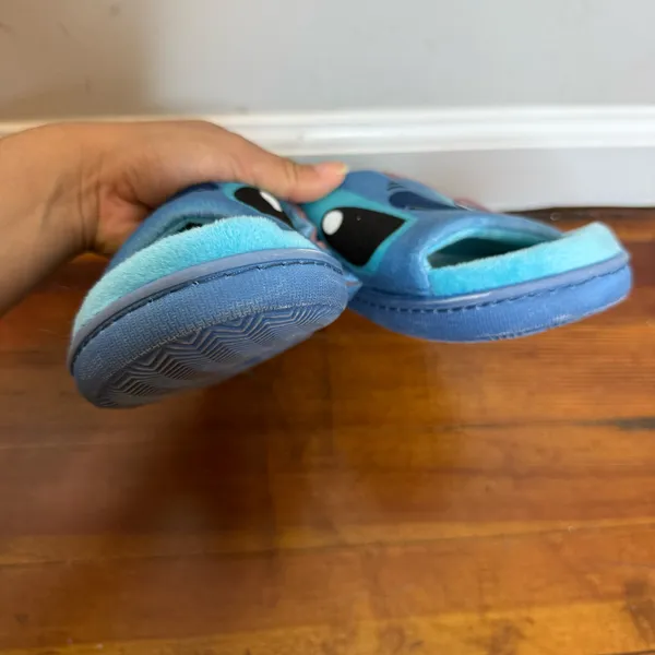 Disney Stitch Kids Blue Plush Slide Sandals - Image 2
