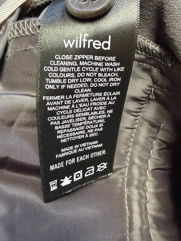 Aritzia Wilfred Pleated High Rise Tapered Cuffed Ankle Trouser Womens 2 Brown - Image 10