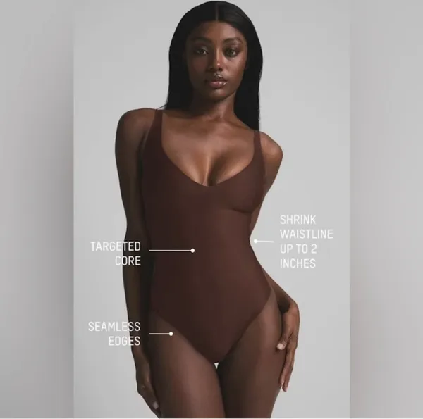 SKIMS Body Unlined Plunge Bodysuit S - Image 2