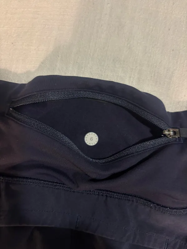 Navy Lululemon Speed Up Shorts 4" - Image 4