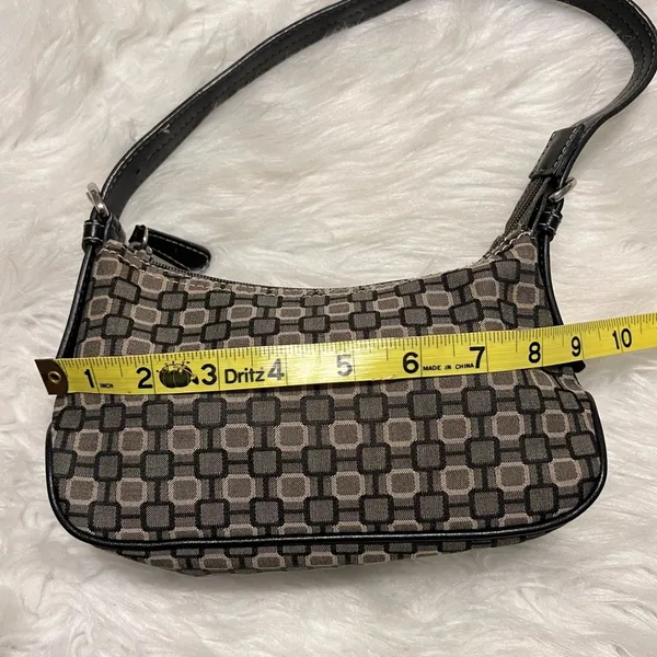 Nine West Small Purse Shoulder Bag single strap black gray - Image 5
