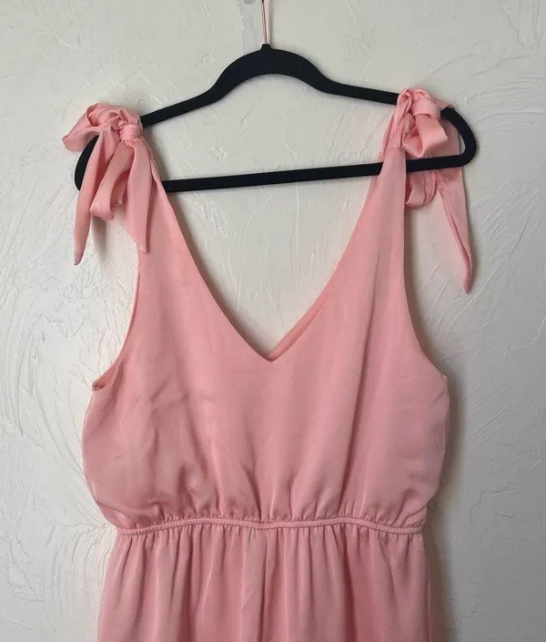Altar’d State Pink tie romper size M - Image 5