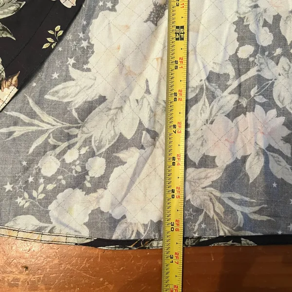 Farm Rio‎ Floral Kimono Jacket Diamond Stitch Split Bell Sleeve Women Gray O/S - Image 8