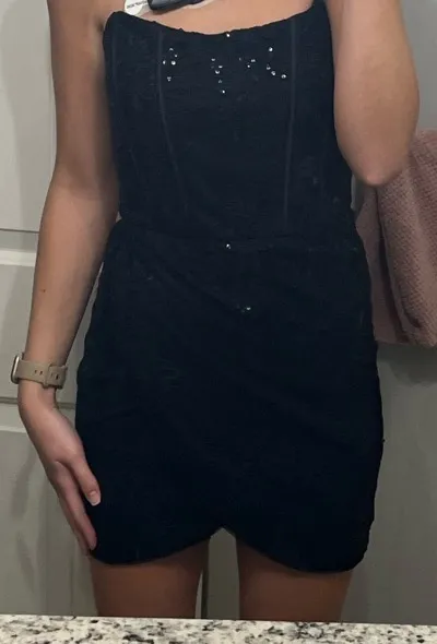 These Three Boutique Jacey Strapless Dress - Image 3