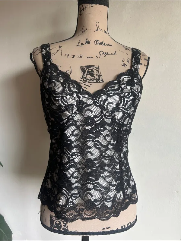 White House Black Market Lace Corset Top Size 10 - Image 2